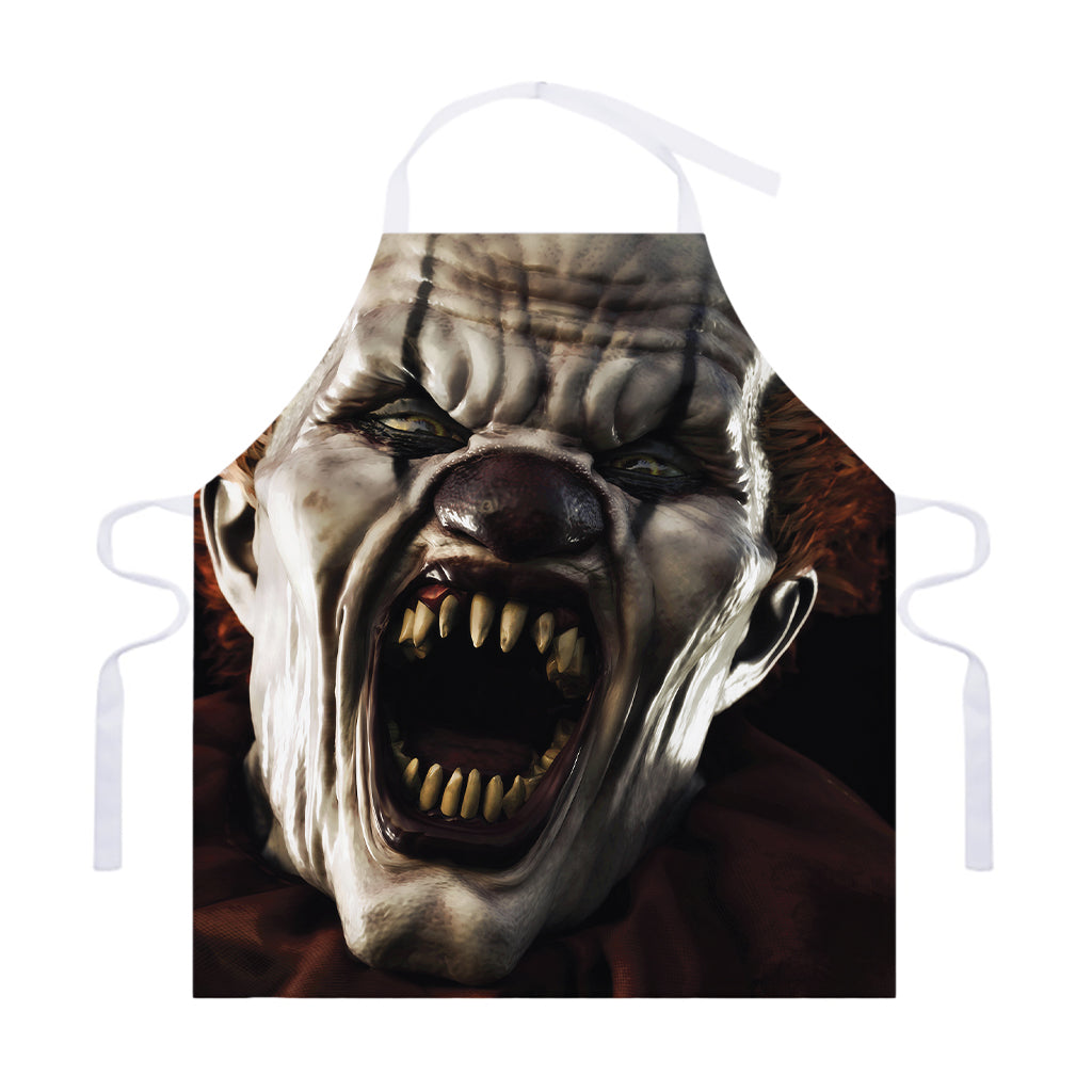 Halloween Clown Print Adjustable Apron