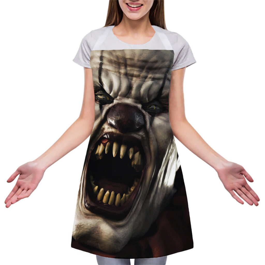 Halloween Clown Print Adjustable Apron