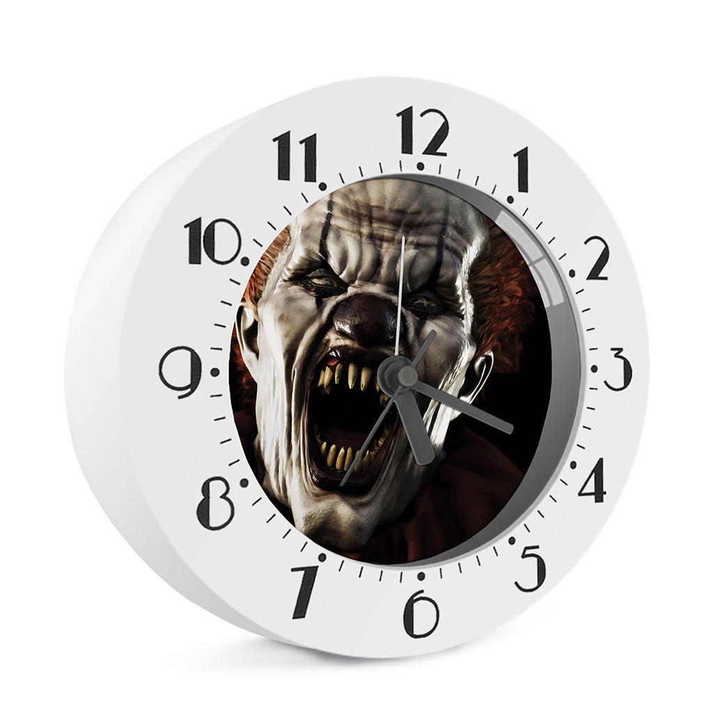 Halloween Clown Print Alarm Clock