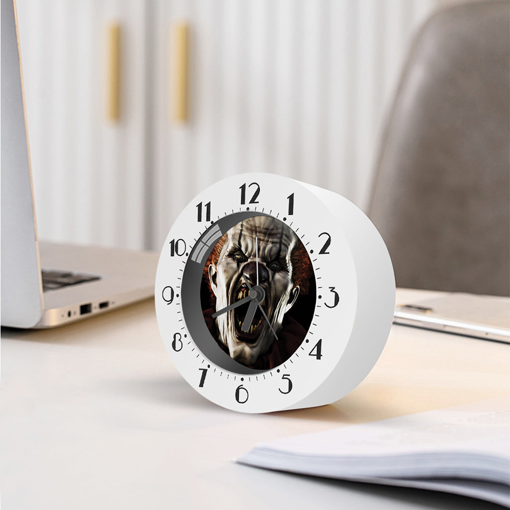 Halloween Clown Print Alarm Clock