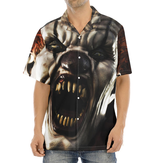 Halloween Clown Print Aloha Shirt