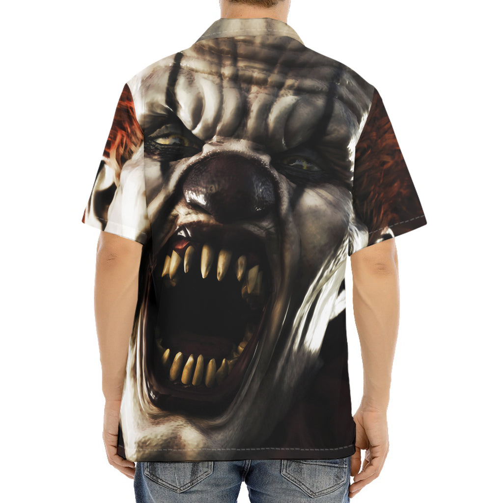 Halloween Clown Print Aloha Shirt