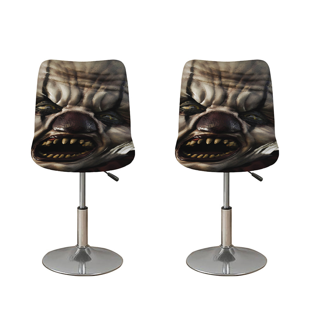 Halloween Clown Print Bar Stool Covers