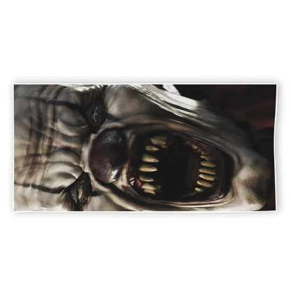 Halloween Clown Print Beach Towel