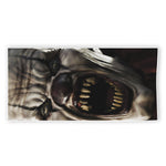 Halloween Clown Print Beach Towel