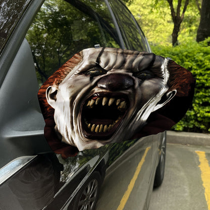 Halloween Clown Print Car Side Mirror Covers