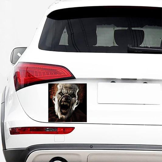 Halloween Clown Print Car Sticker