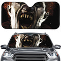 Halloween Clown Print Car Windshield Sun Shade