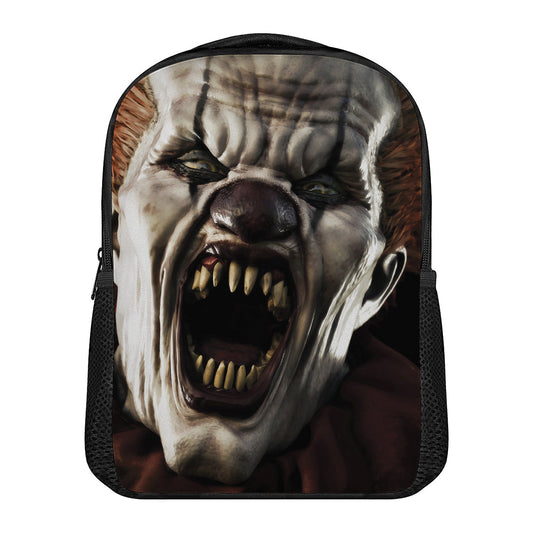 Halloween Clown Print Casual Backpack