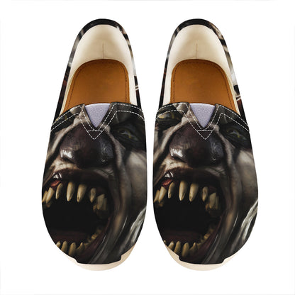 Halloween Clown Print Casual Shoes