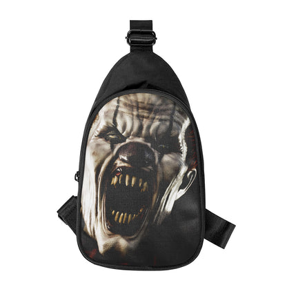 Halloween Clown Print Chest Bag