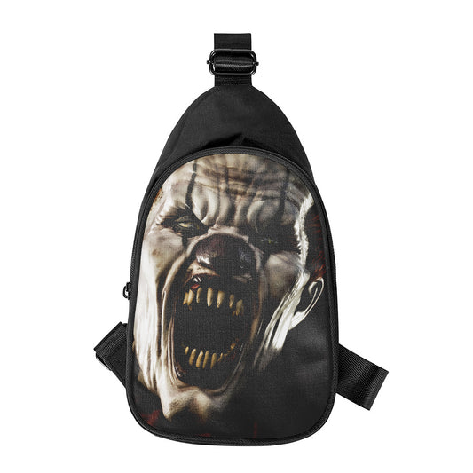 Halloween Clown Print Chest Bag