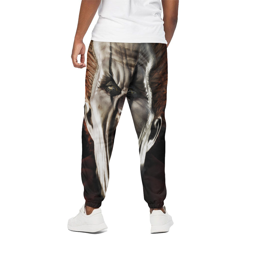 Halloween Clown Print Cotton Pants