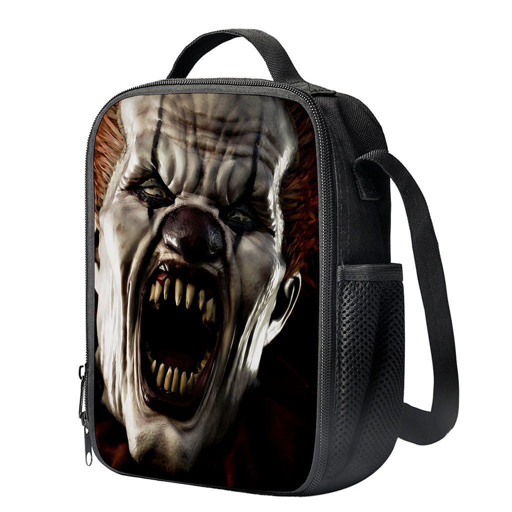 Halloween Clown Print Crossbody Lunch Bag