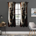 Halloween Clown Print Grommet Curtain Panels