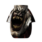 Halloween Clown Print Dog Zip Up Hoodie