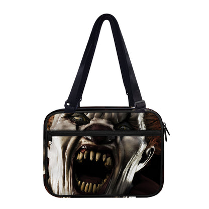 Halloween Clown Print Double Strap Bible Bag