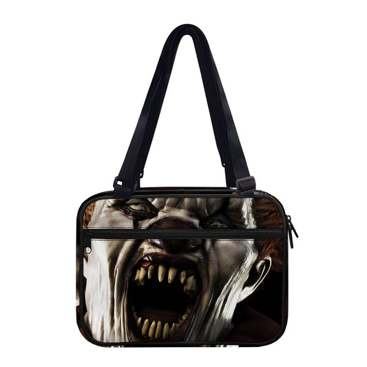Halloween Clown Print Double Strap Bible Bag