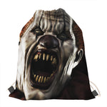 Halloween Clown Print Drawstring Bag