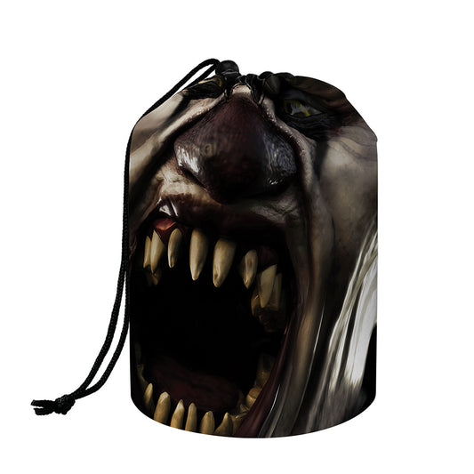 Halloween Clown Print Drawstring Makeup Bag