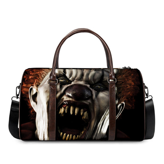 Halloween Clown Print Duffle Bag