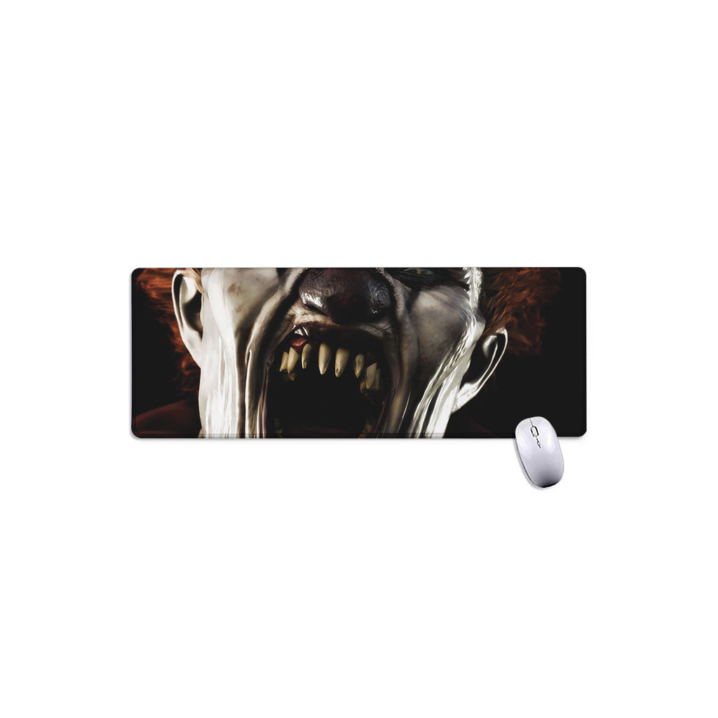 Halloween Clown Print Extended Mouse Pad