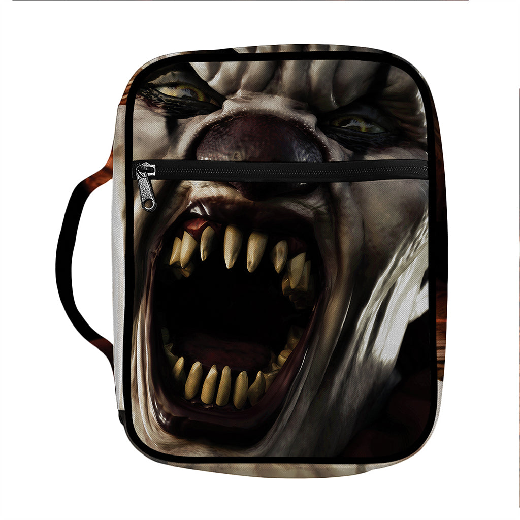 Halloween Clown Print Front Pocket Bible Bag