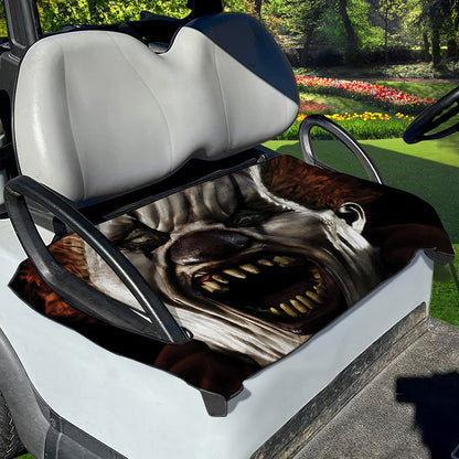Halloween Clown Print Golf Cart Seat Cover