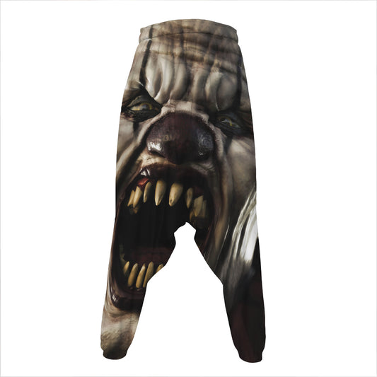 Halloween Clown Print Hammer Pants