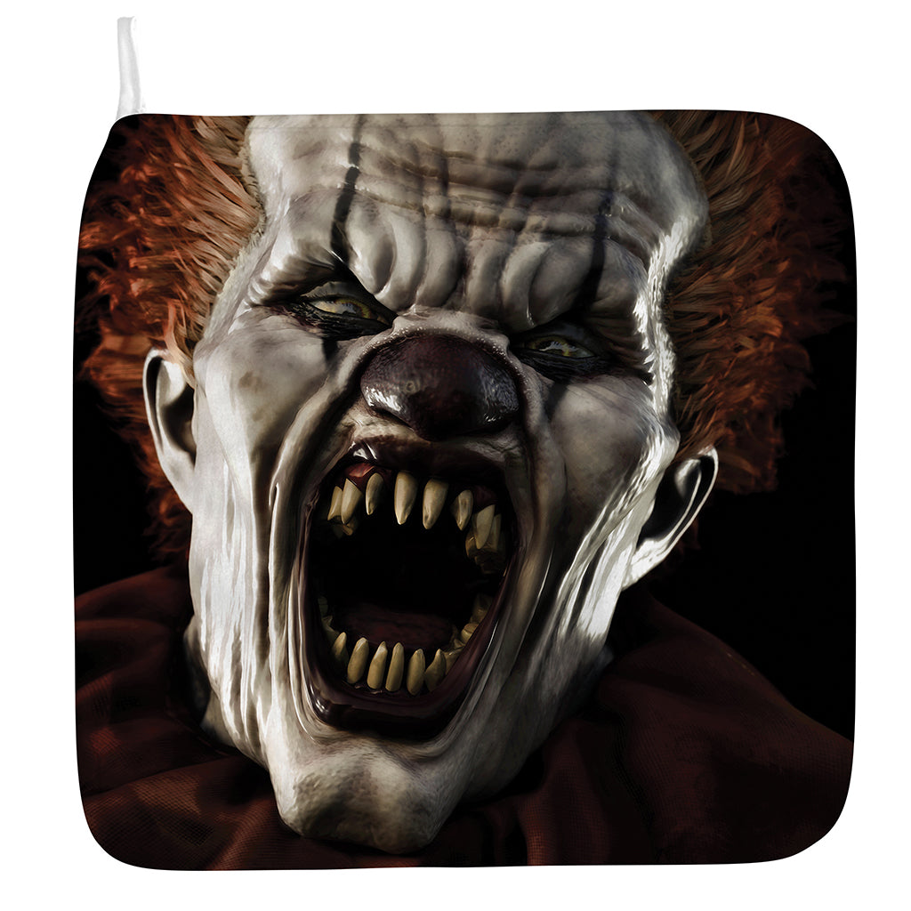 Halloween Clown Print Hand Towel
