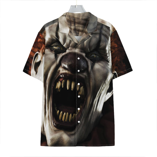 Halloween Clown Print Hawaiian Shirt