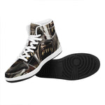 Halloween Clown Print High Top Leather Sneakers