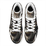 Halloween Clown Print High Top Leather Sneakers