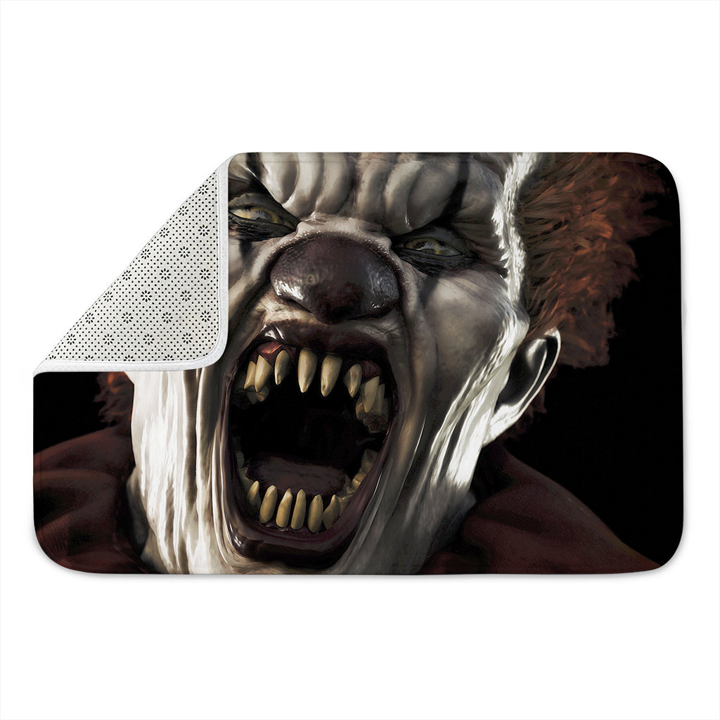 Halloween Clown Print Indoor Door Mat