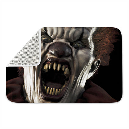 Halloween Clown Print Indoor Door Mat