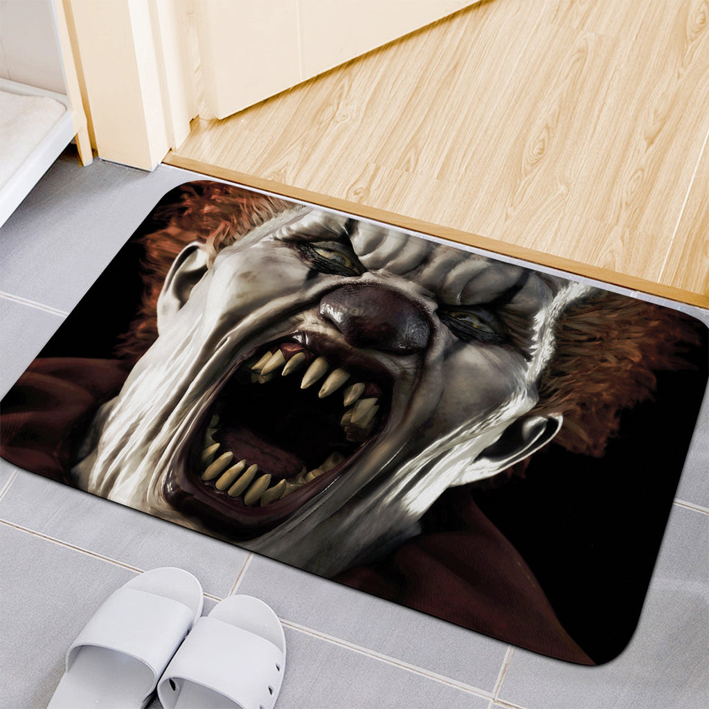 Halloween Clown Print Indoor Door Mat