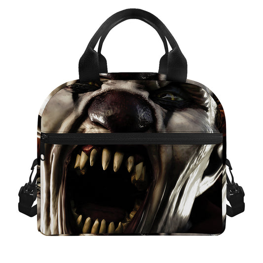 Halloween Clown Print Insulated Lunch Bag