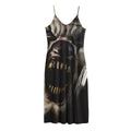 Halloween Clown Print Jersey Midi Cami Dress