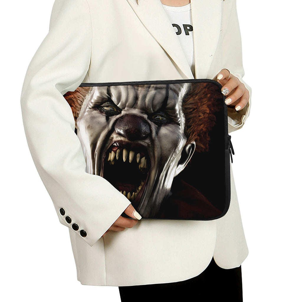 Halloween Clown Print Laptop Sleeve