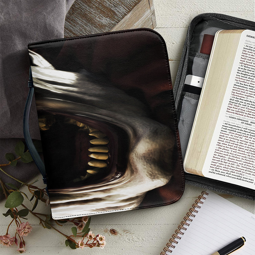 Halloween Clown Print Leather Bible Cover