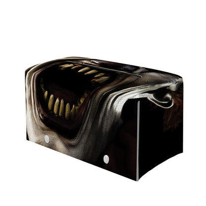 Halloween Clown Print Leather Tissue Box Cover