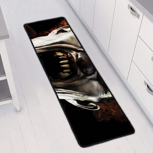 Halloween Clown Print Long Kitchen Mat