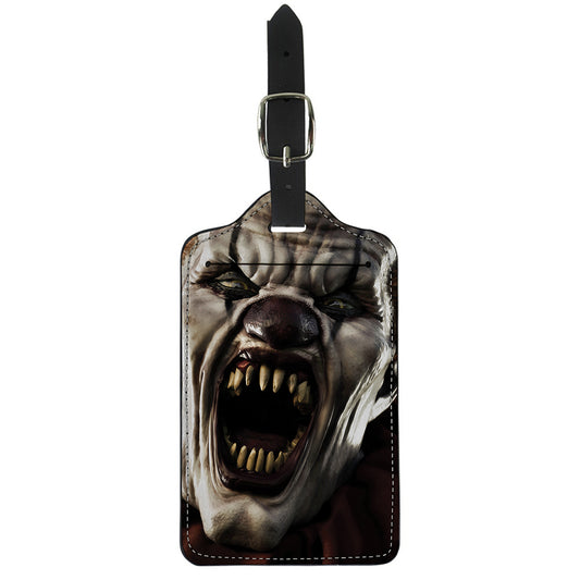 Halloween Clown Print Luggage Tag