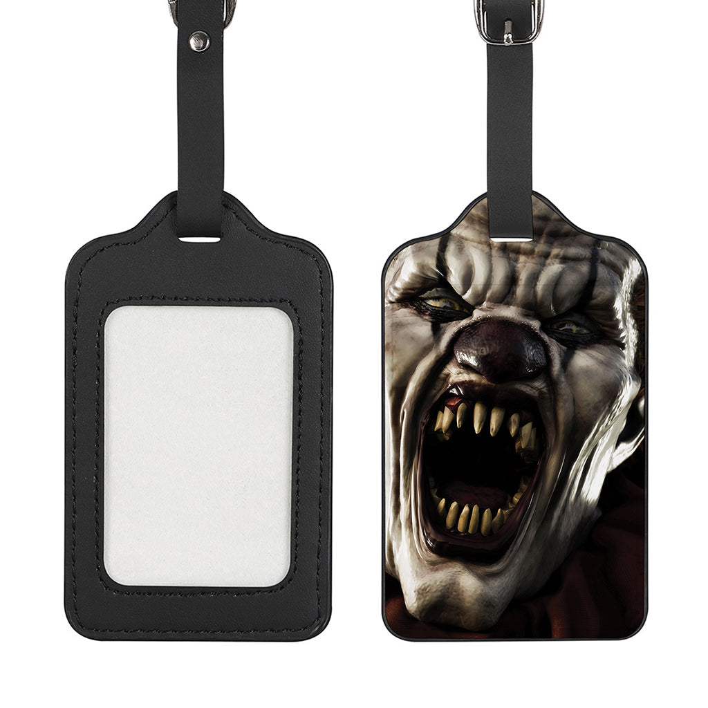 Halloween Clown Print Luggage Tag