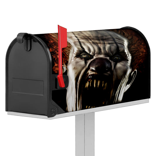 Halloween Clown Print Mailbox Cover