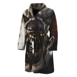 Halloween Clown Print Men's Bathrobe