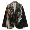 Halloween Clown Print Men's Blazer