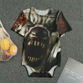 Halloween Clown Print Men's Bodysuit