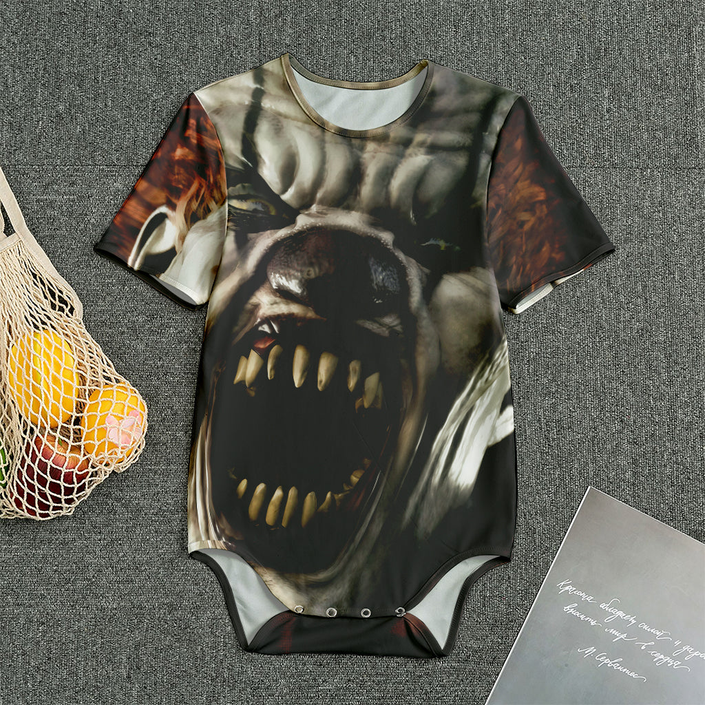 Halloween Clown Print Men's Bodysuit