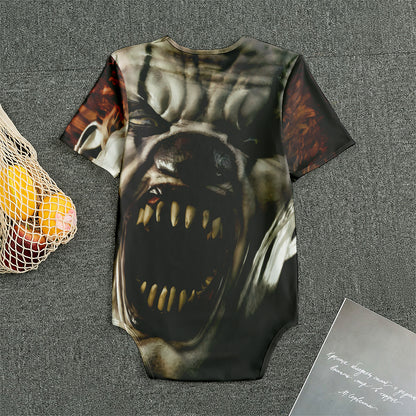 Halloween Clown Print Men's Bodysuit